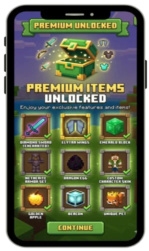 Premium Items Unlocked