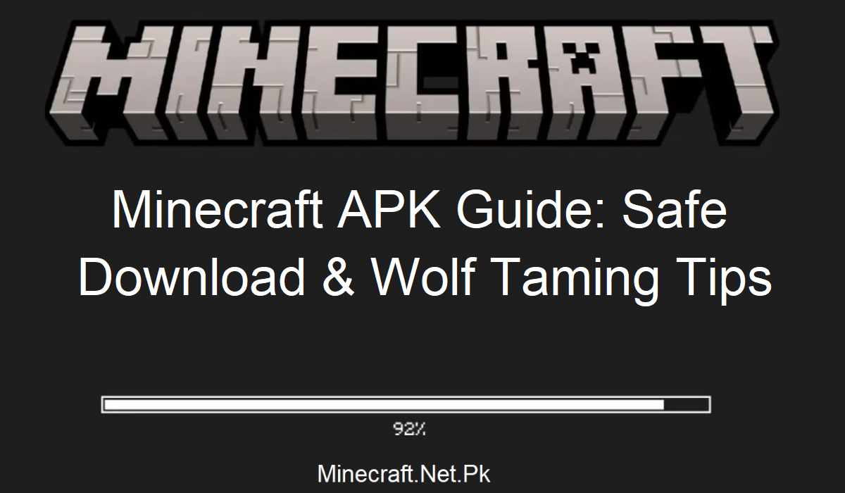 Minecraft APK wolf Taming Guide